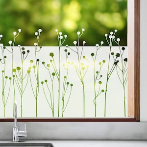 Folia okienna trawy, folia przyciemniająca, folia matowa, wygląd piaskowania, naklejka szklana, ochrona prywatności, folia dekoracyjna, rozmiary indywidualne, f014