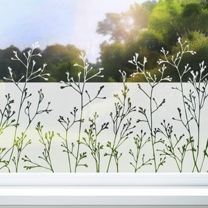 Window film, privacy film, frosted glass film, sandblasted look, glass sticker, privacy protection, decorative film, glass door, individual sizes, f015