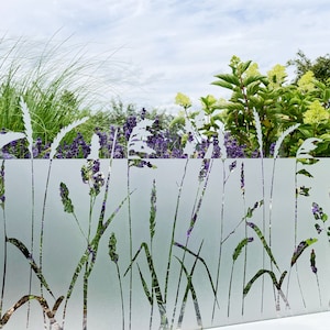 Window film grasses, privacy film, frosted glass film, sandblasted look, glass sticker, privacy protection, decorative film, individual sizes, f036