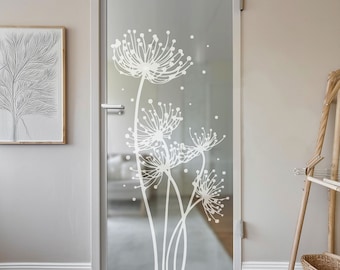 Adesivo Da Parete Con Dente Di Leone E Farfalle Graz Design - Riutilizzabile, 85x60 Cm, Per Finestre, Piastrelle, Porte, Senza Colla - 2