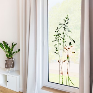 Window film door film privacy film grasses sticker sandblasted look glass sticker privacy decorative film glass door, individual sizes