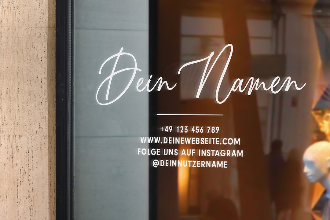 Personalizable Window Sticker Shop Window Sticker Selfadhesive Vinyl