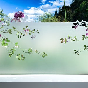 Window film, privacy film, frosted glass film, sandblasted look, glass sticker, privacy protection, decorative film, individual sizes, f034