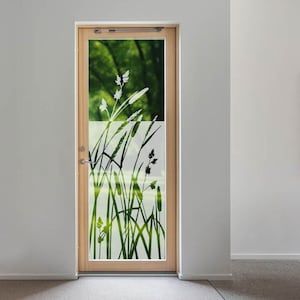 Window film grasses, privacy film, frosted glass film, sandblasted look, glass sticker, privacy protection, decorative film, glass door, individual sizes