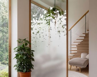 Fensterfolie Türfolie Sichtschutzfolie Fensteraufkleber Sandstrahloptik Glasaufkleber Sichtschutz Dekofolie Glastür individuelle Größen, t17