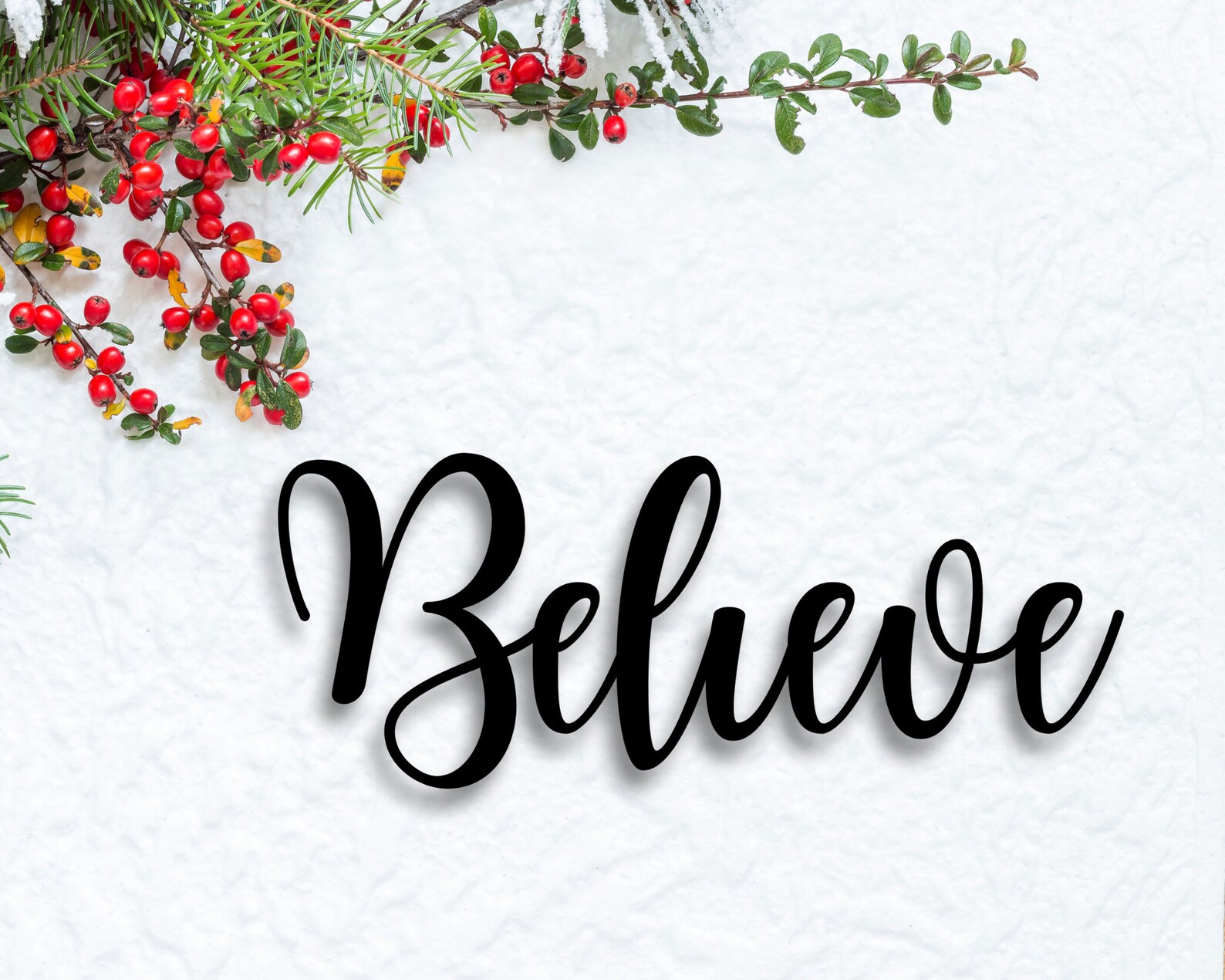 Home Decor/ Believe Metal Sign/ Metal Believe sign/ Outdoor Etsy