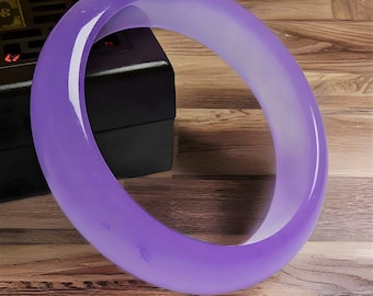 Natural!!! Lavender Jade Bangle| Jadeite Purple Bangle Healing Gemstone For Women|Ice Violet Lucky Jade Crystal Bangle Bracelet|Gift For Her