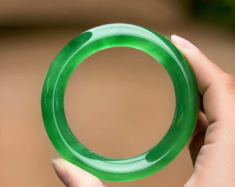 Natuurlijk!! Ice King groene jade armband voor vrouwen|king Ice Green echte A-klasse jadeïet armband|Healing Lucky Gemstone Bangle|Cadeau voor haar