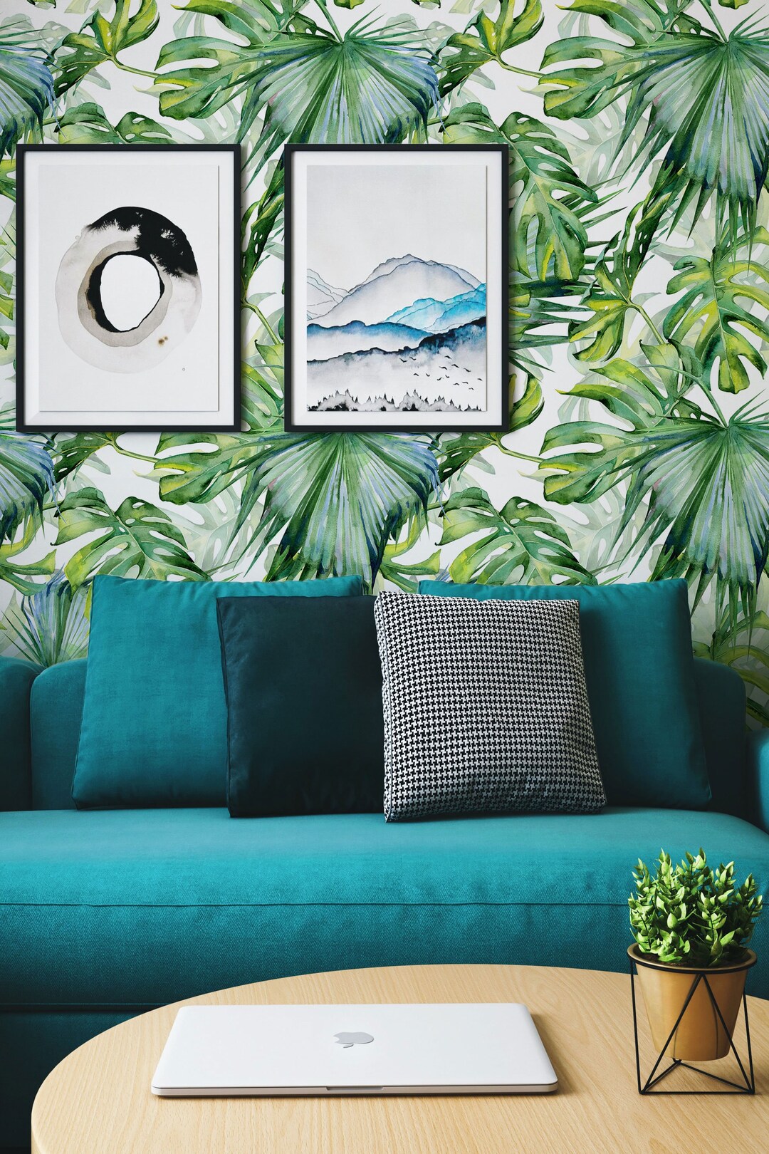 Monstera Peel and Stick Wallpaper Removable Wallpaper - Etsy