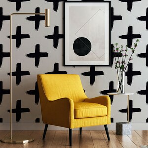 Scandi Cross Pattern Removable Wallpaper / Self Adhesive or Traditional Wallpaper