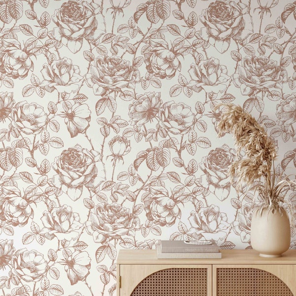 Burnt Orange Wallpaper Etsy