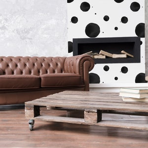 Big Dots   Wallpaper Removable Wallpaper Peel and Stick Wallpaper Wall Decor Home Decor Wall Art