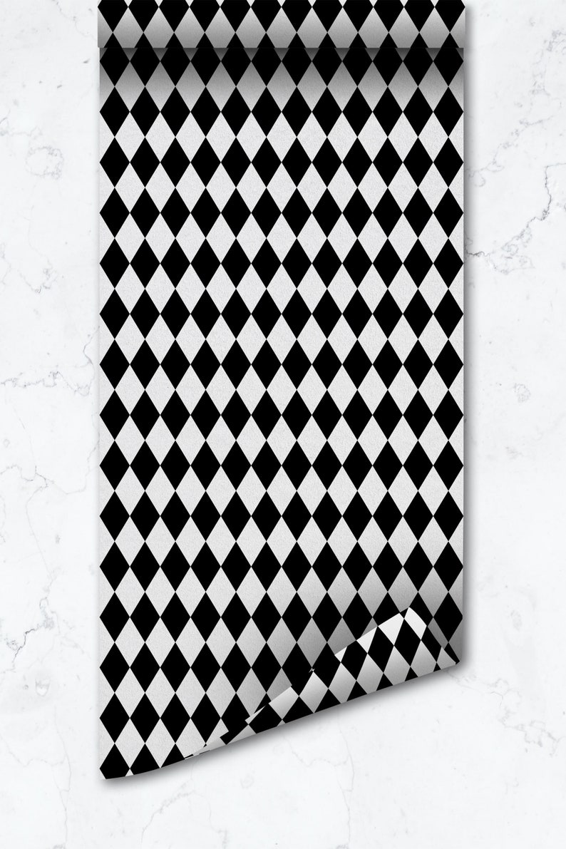 Geometric Harlequin Wallpaper Temporary Removable or Etsy UK