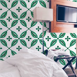 Shamrock And Twings  Peel and Stick Wallpaper Removable Wallpaper Wall Decor Wall Art Room Decor Wall Prints Wall Hanging