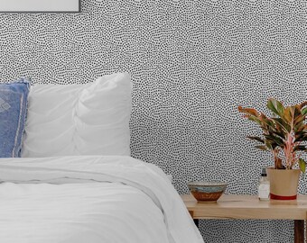 Speckle Removable Wallpaper, Tiny Dot Peel and Stick Wall Decor, Self-Adhesive, Renter Friendly, Modern Space Design
