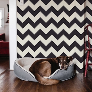 Zig Zag Wallpaper Removable Wallpaper Peel and Stick Wallpaper Wall Decor Home Decor Wall Art
