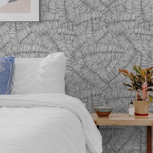 Banana Leaf | Removable Wallpaper | Peel and Stick Wallpaper | Wall Paper | Wall Mural