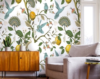 Vintage | Removable Wallpaper | Scandinavian Wallpaper | Temporary Wallpaper | Peel and Stick Wallpaper