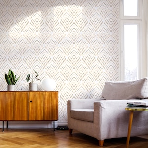 Boho Dots | Removable Wallpaper | Scandinavian Wallpaper | Temporary Wallpaper | Peel and Stick Wallpaper