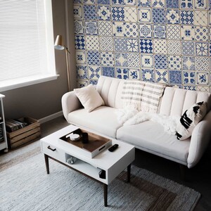 Traditional Ceramic Tiles   Peel and Stick Wallpaper Removable Wallpaper Wall Decor Home Decor Wall Art Printable Wall