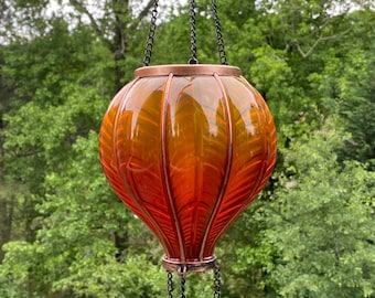 Joyous Solar lantern,  18 Inch Hot Air Balloon Shape Waterproof with Hanging Decorative LED Lights for Outdoor Sunroom, Patio and Backyard