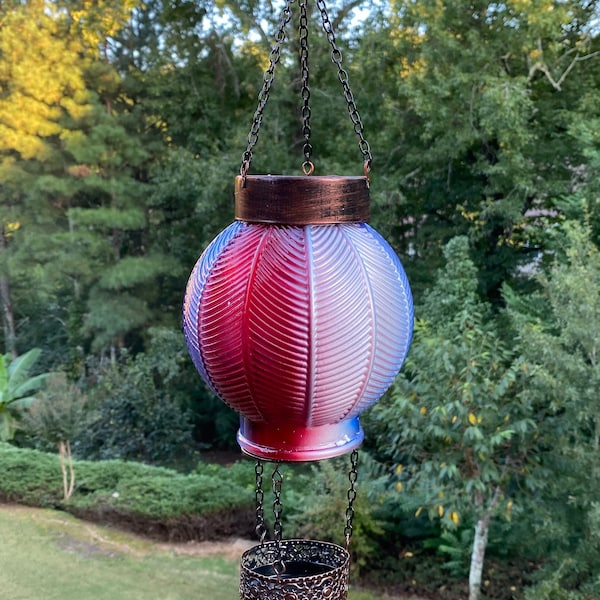 Hot Air Balloon Solar Lantern Etsy