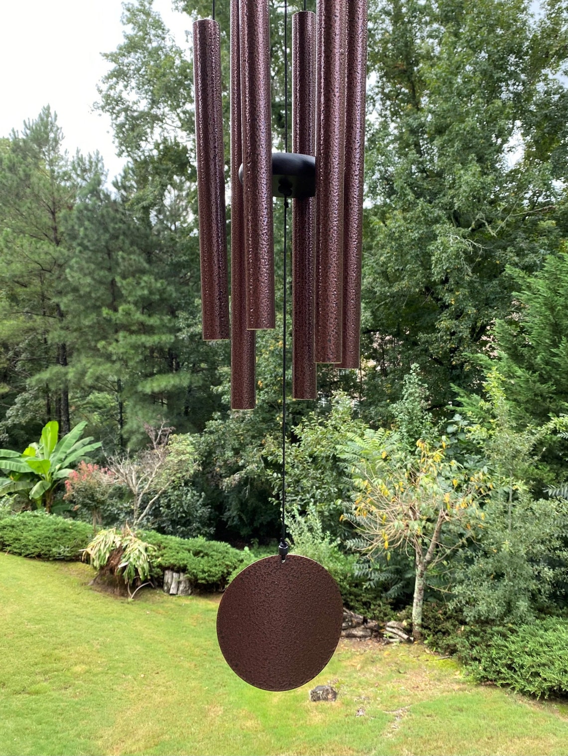 Joyous Wind Chimes 36 Inch Deep Tone Bronze Color Metal Wind Etsy