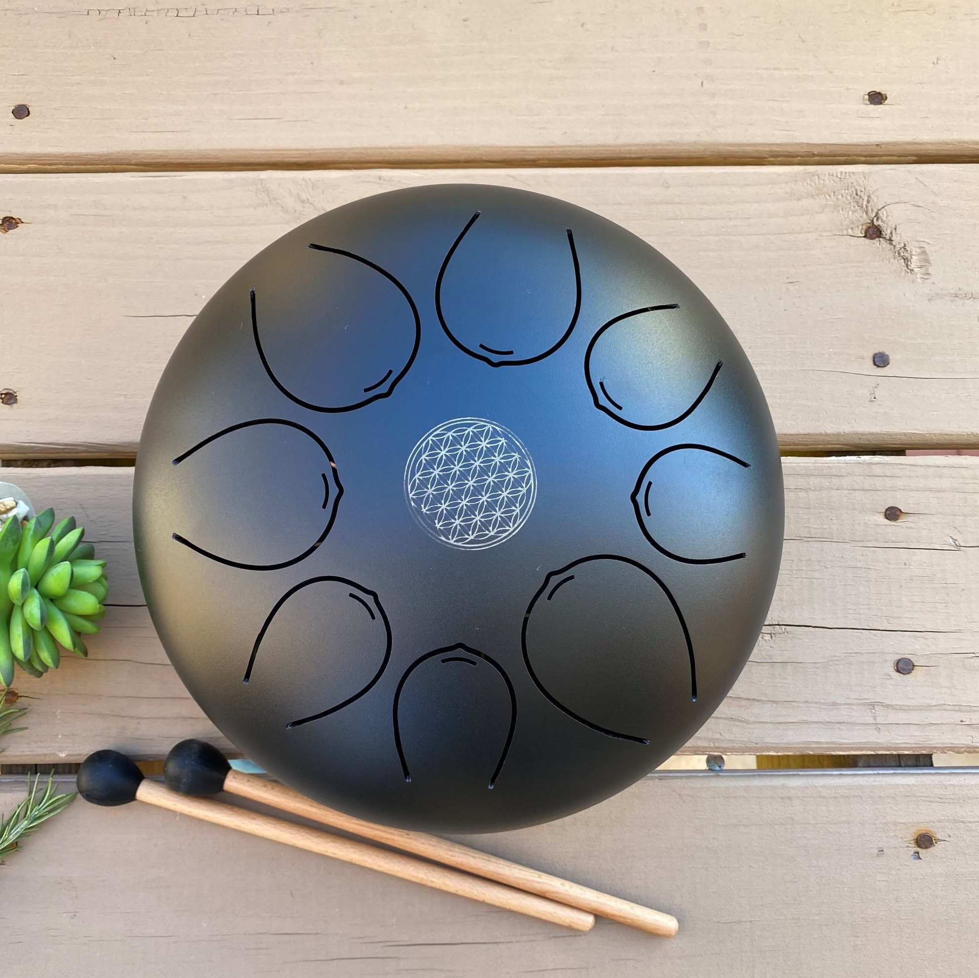 Tank Drum 10 Inch 8 Note Steel Tongue Drum Hand Crafted Etsy