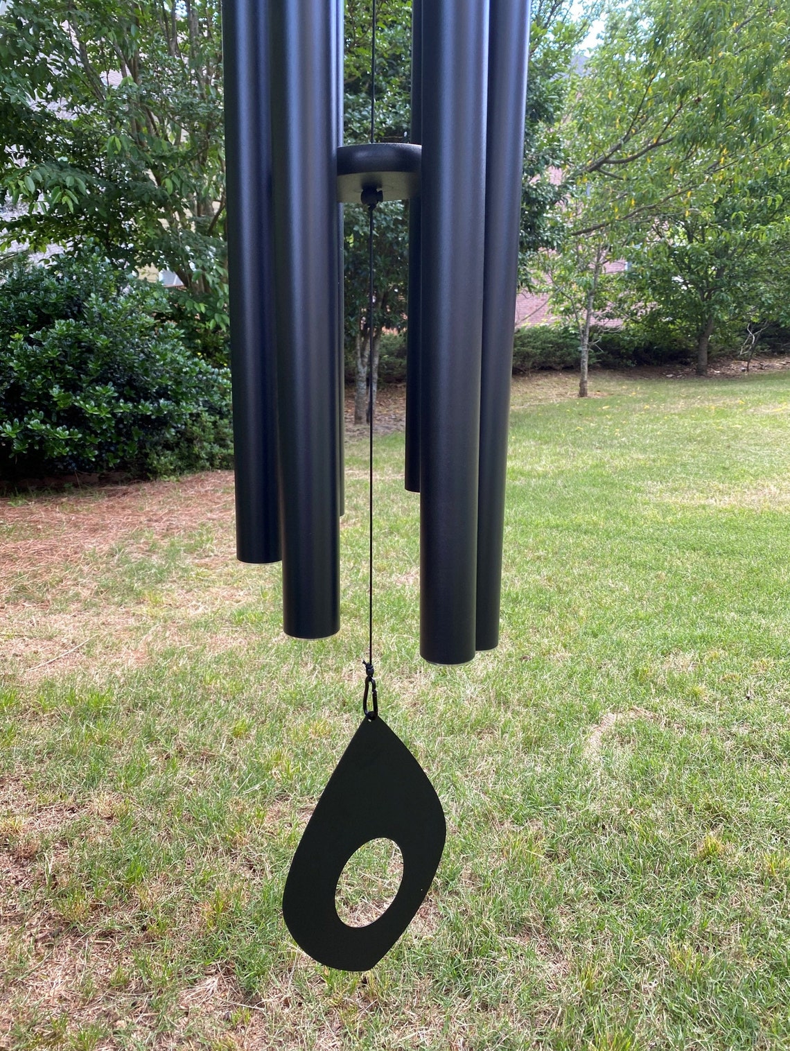 Joyous Wind Chimes Large Deep Tone Black Color Metal Wind Etsy