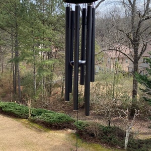 Joyous Wind chimes,  35 Inch Deep Tone Black Metal Windchime. The Beautiful Spirit Sound Can Create a Sense of Peace & Relaxation for Patio