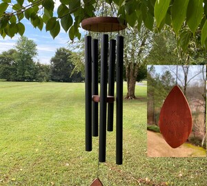 Carillon à Vent En Bambou - Son Apaisant Pour Méditation, Yoga, Extérieur - 16,5cm, à Suspendre Au Jardin Ou Balcon