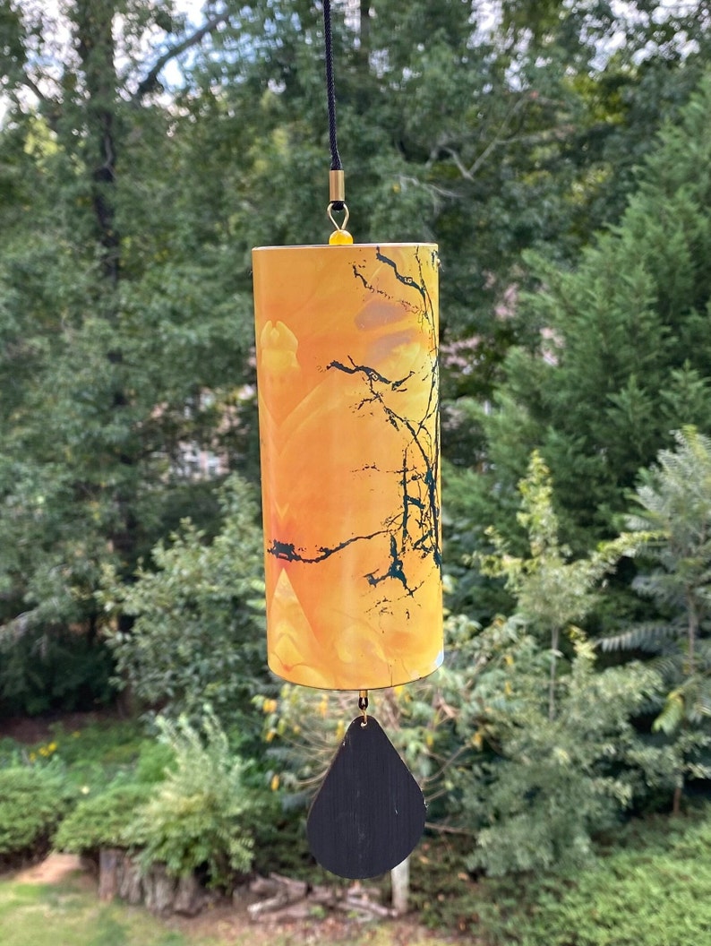 Joyous Wind Chimes 15 Inch Beautiful Yellow Color Wind Etsy