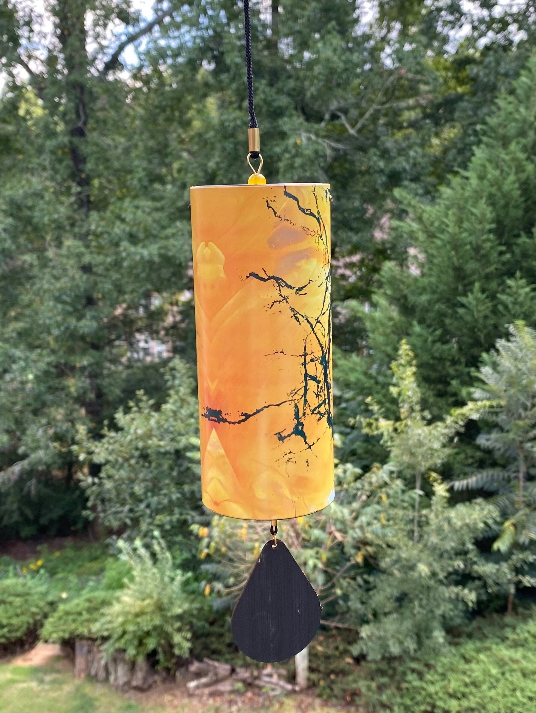 Joyous Wind Chimes 15 Inch Beautiful Yellow Color Wind Etsy