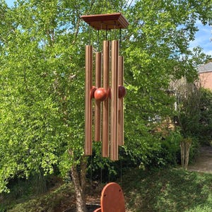 Outdoor Large Deep Tone 36 Inch Golden Color Wind Chime, Soothing Melodic Wind Chimes, Suitable Garden Patio Decor, Gift for Housewarming
