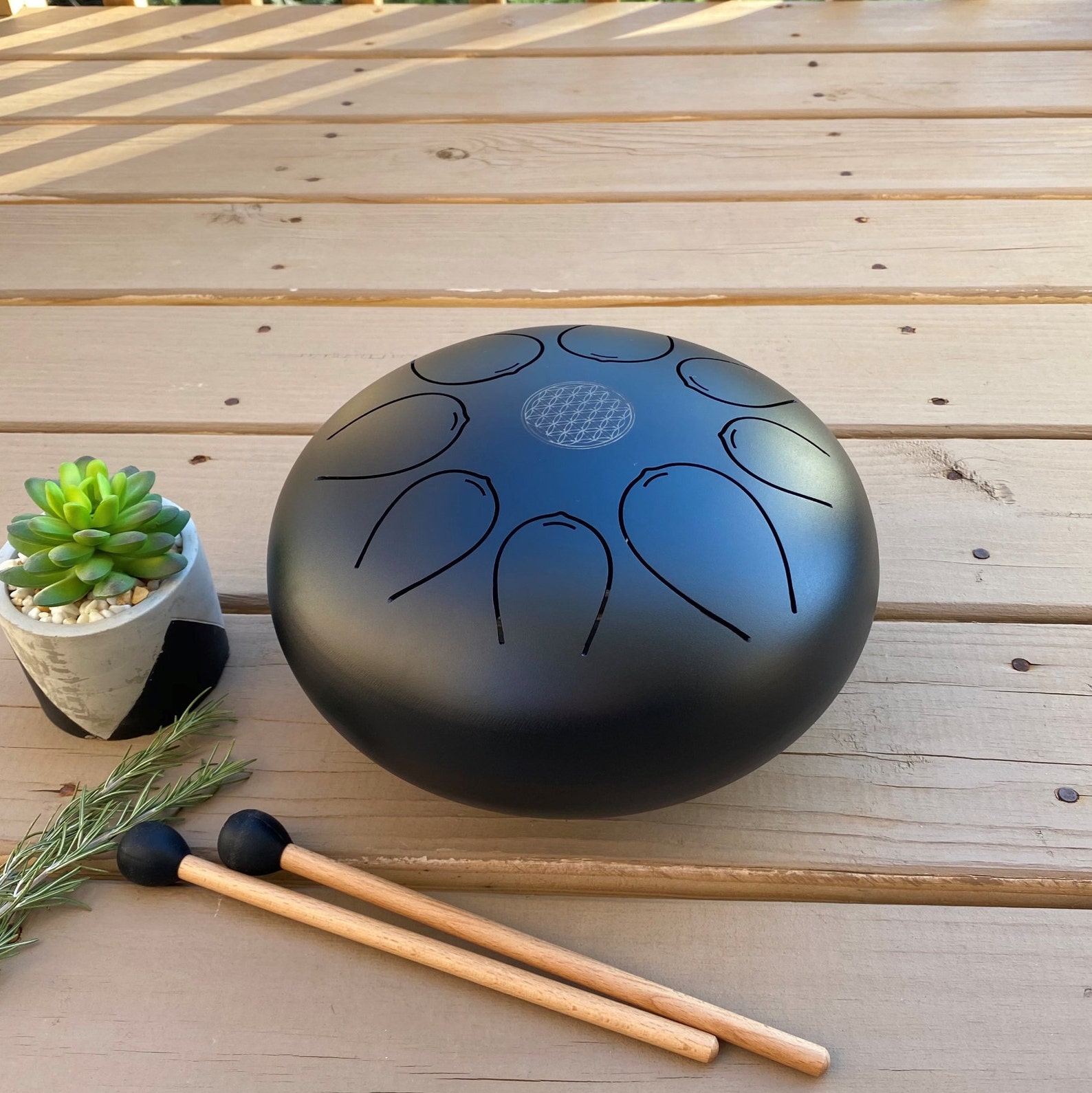 Tank Drum 10 Inch 8 Note Steel Tongue Drum Hand Crafted Etsy