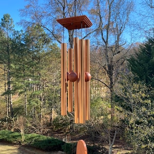 Outdoor the 36 Inch Golden Color Deep Tone Soothing Melodic Tunes Wind Chimes, Anniversary, Retirement Wind Chimes, Wedding, Birthday Gift