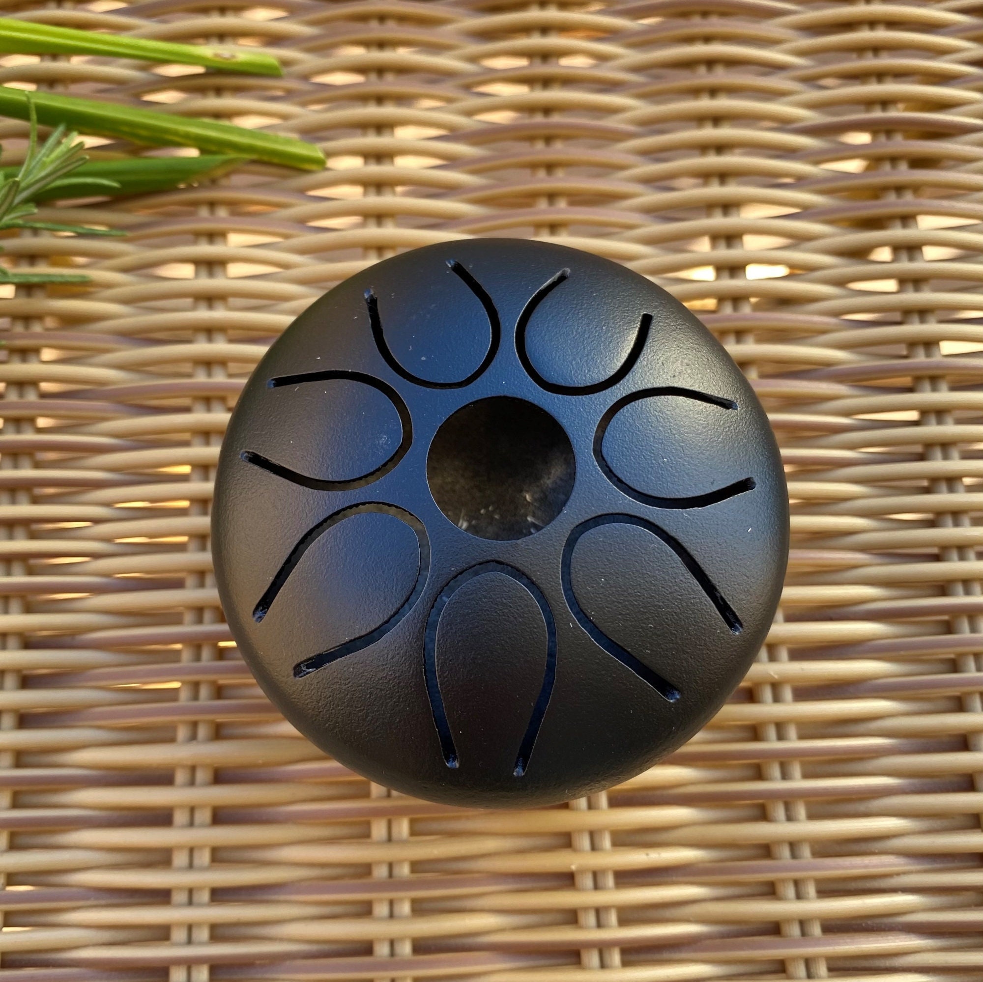 Mini Carbon Steel Tongue Drum 3 Inch Hand Crafted Hand pan