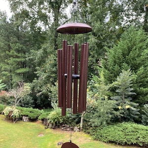 Joyous Wind chimes, 36 Inch Deep Tone Bronze Color Metal Wind Chimes. The Beautiful Spirit Sound Can Create a Sense of Peace and Relaxation