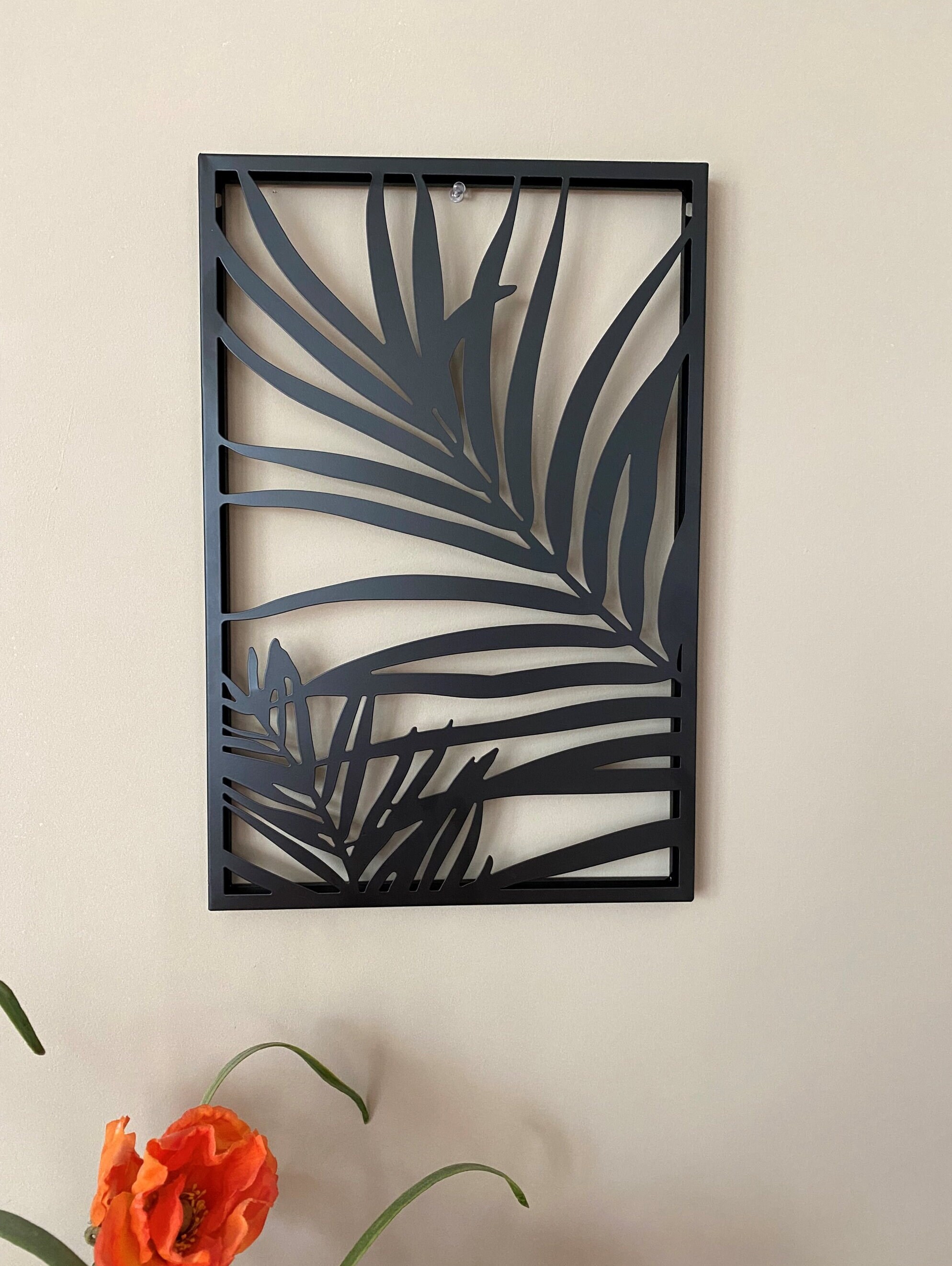 Leaf Metal Art Design Wall Décor. Elegant Wall Décor Etsy UK