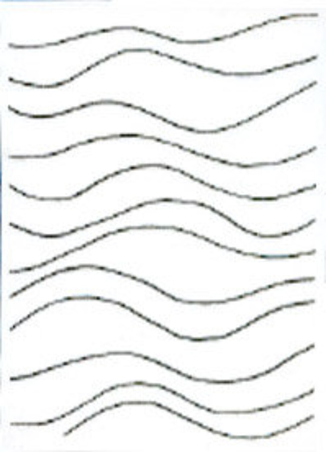 Journaling Letter Guide ATC Size Rubber Stamp Etsy