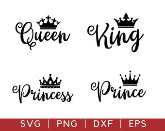Download Prince Princess Svg Etsy