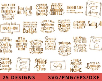 Download Sarcastic Bundle Etsy