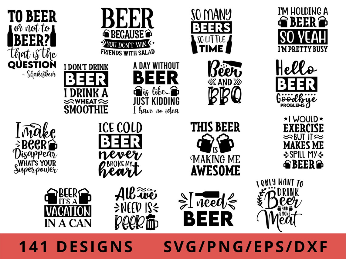 Coaster Svg Bundle Drink Coaster Svg Wine Saying Svg Beer Etsy