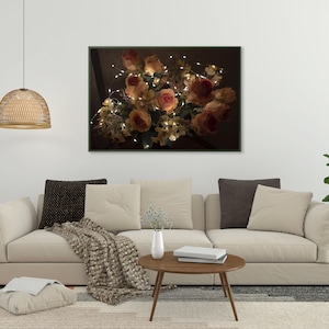 Luces Florales | Póster imprimible | Decoración de pared | Fotografía | Descarga digital
