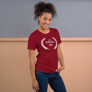 Camiseta unisex ingeniosa – “100 % laureles de festival orgánicos” – diseño original – regalo genial para fans y creadores de cine indie
