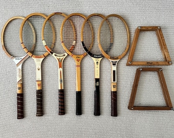 Unique Vintage Tennis Rackets for Selection|Tennis Gift|Tennis Racket|Vintage|Vintage Tennis|Antique Racquet|Classic Tennis Racquet Decor