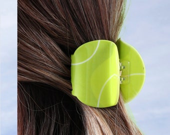 AmorVincitTennis| Luxury Tennis Ball Hairclip|Tennis Gift|Love Tennis|Tennis Hairclip|Men|Women|Tennis Ball Charm|Sport|Fun Tennis|Accessory