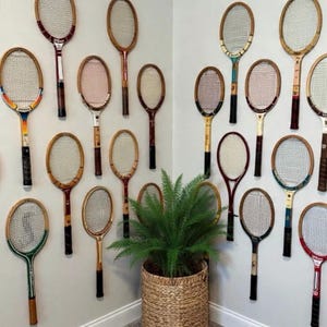 Unique Vintage Tennis Rackets for Selection|Tennis Gift|Tennis Racket|Vintage|Tennis|Wooden|Vintage Tennis|Classic Tennis|Antique Racquet image 20