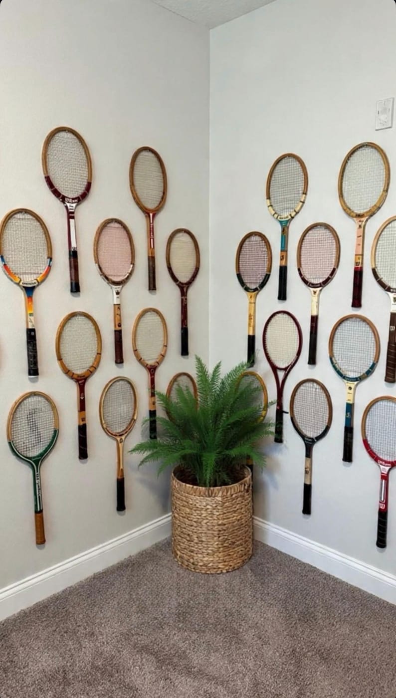 Unique Vintage Tennis Rackets for Selection|Tennis Gift|Tennis Racket|Vintage|Tennis|Wooden|Vintage Tennis|Classic Tennis|Antique Racquet image 20
