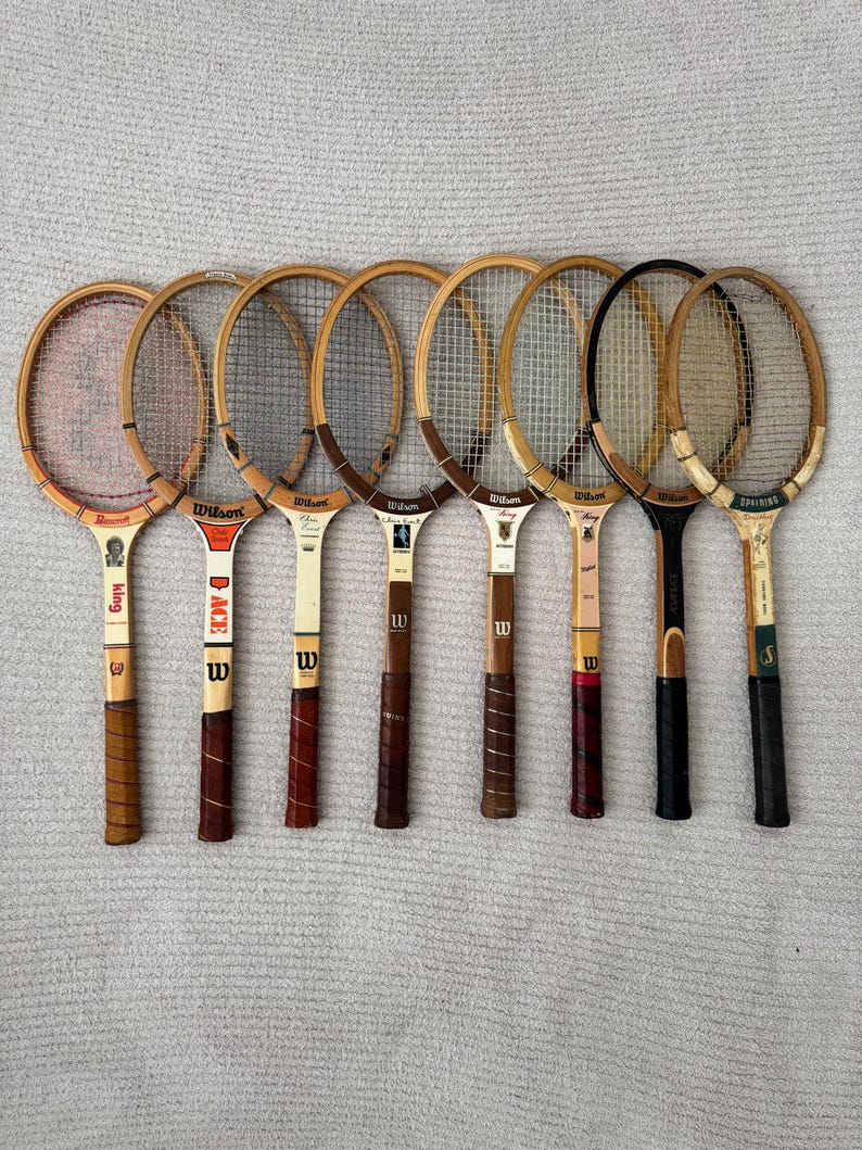 Unique Vintage Tennis Rackets for Selection|tennis Gift|tennis Racket ...